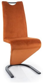 Jedálenská stolička Ramona Velvet, oranžová