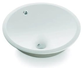 Bathco 0052 - Zapustené umývadlo CERDENA pr. 38 cm porcelán/biela