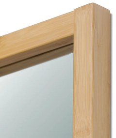 Nástenné zrkadlo B043 NAT, bambus, M