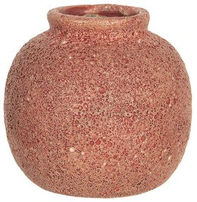 Tehlovo zafarbená váza Root - Ø 8 * 8 cm
