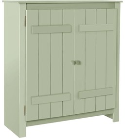 Svetlozelená skrinka z borovicového dreva 100x110 cm Bertram – Støraa