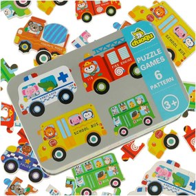 KIK Konzervované puzzle vozidlá 30 puzzle