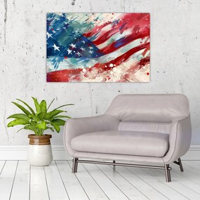 Obraz - Vlajka USA (90x60 cm)