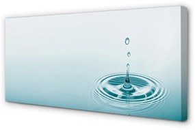Obraz canvas Kvapka vody close-up 120x60 cm