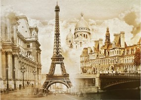 Obraz - Parížske pamiatky (70x50 cm)