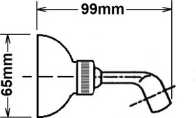 Sapho Sapho, Otočný držiak sprchy, zlato, SUP25