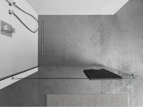 Mexen Kioto, vešiak na uteráky pre sprchovú zástenu, max. 140 cm, chrómová, 800-06-01