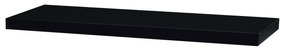 Nástenná polička P-005 BK čierna vysoký lesk, 80 x 24 x 4 cm