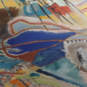 Obraz -  Vasily Kandinsky, Improvisation No. 30 (Cannons), reprodukcia (s hodinami) (90x30 cm)