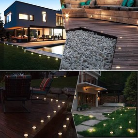 Toolight Toolight, LED solárna lampa 1ks P60055, strieborná, OGR-05681