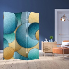 Paraván - Abstrakcia kruhy (126x170 cm)
