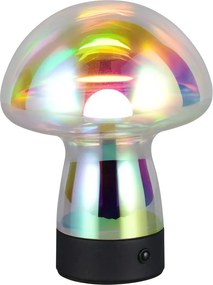 LED stolová lampa so skleneným tienidlom (výška 18 cm) Dooley – Trio