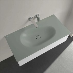 VILLEROY &amp; BOCH Antao umývadlo na skrinku bez otvoru, bez prepadu, 1000 x 500 mm, Morning Green, s povrchom CeramicPlus, 4A76A3R8