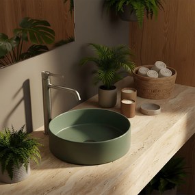 Rea Foster, vysoká umývadlová batéria h-285, brúsená oceľ, REA-B6324