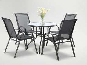 CH Súprava záhradného nábytku Ronny - čierna