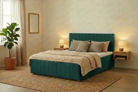 Postel OTTO 140x200 cm Tyrkysová S matracom