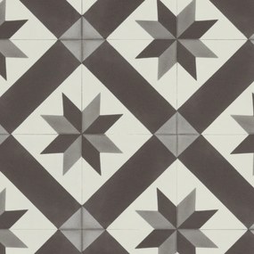 Gerflor, PVC podlaha - lino AladinTex Ultra 2226 Cordoba black/white, na mieru, šíře 4m, čiernobiela, filc, chodba / predsieň