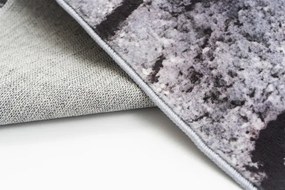 Protišmykový koberec NOVO peň / sivý