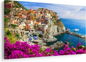 Obraz - Talianska dedinka Manarola (90x60 cm)