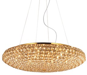 Závesné svietidlo Ideal lux 088020 KING SP12 ORO 12xG9 40W