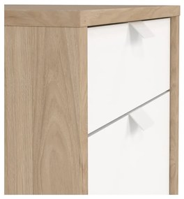 Skrinka v dekore duba v bielo-prírodnej farbe 41x61 cm Sign – Tvilum