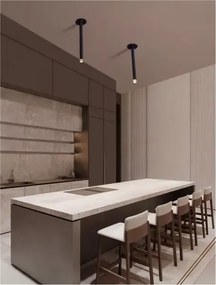 LED čierne moderné stropné svietidlo Stilvi 24