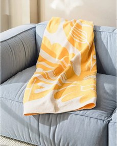 Žltá deka 165x200 cm Lino – noo.ma