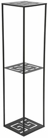 Moderný stojan na kvetináč Labyrint 100 cm ČIERNY