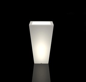 MONUMO Dizajnový kvetináč MONUMO SLIM - s osvetlením biely