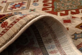 Koberec KESHAN, strapce 6668/53555 béžový / bordový