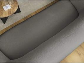 Sivá pohovka z textílie buklé 193 cm Elina – Bobochic Paris