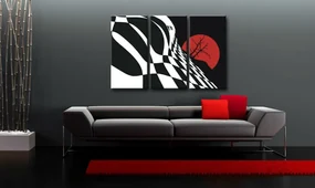 Ručne maľovaný POP Art obraz Abstract Chessboard | rôzne rozmery