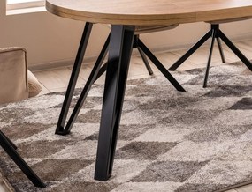 Rozkládací jídelní stůl Galaxy 100/168 cm dub artisan/černý