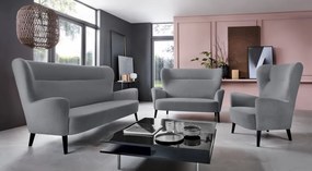 Dvojmiestna pohovka Next, šedá látka