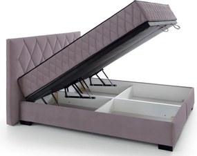 Posteľ Reve 180x200 cm, svetlo ružová