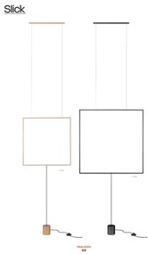 Redo 01-2197 - LED Stojacia lampa SLICK LED/19W/230V čierna