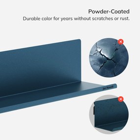 Poličky na stenu JOANNE 400 mm, Modern: tmavomodrá