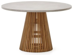 Okrúhly záhradný jedálenský stôl ø 120 cm Alcaufar – Kave Home