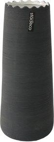 Váza Greta 30 cm, šedá matná