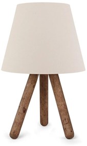 Stolná lampa Bechos 33 cm biela/hnedá