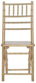 Sada 4 drevených stoličiek zlatá MACHIAS  Beliani
