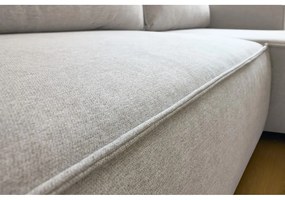 Béžová variabilná rozkladacia rohová pohovka Nihad – Bobochic Paris