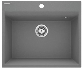 Deante ZRC_S10A - Kuchynský drez CORIO 50x60 cm granit/metalická sivá