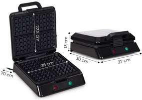 KADEN Vaflovač na 4 vafle - 1080-1300W KADEN