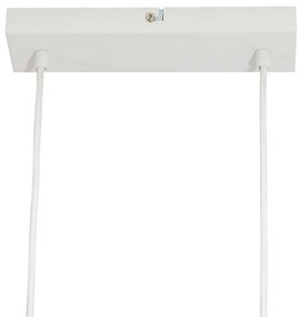 Smart hanglamp hout met wit langwerpig 6-lichts incl. Wifi GU10 - Jeana Straight