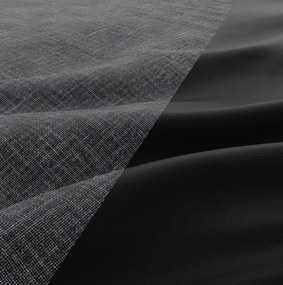 Sedacia súprava FORESTA v tvare U, pravá popolová / čierna