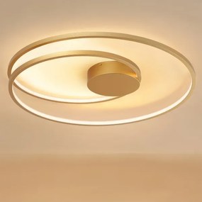 Brilagi-LED Stmievateľné stropné svietidlo TWISTER LED/105W/230V pr. 100 cm zlaté+DO