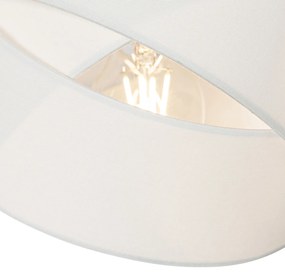 Moderné závesné svietidlo biele 3-svetlo - Látkové