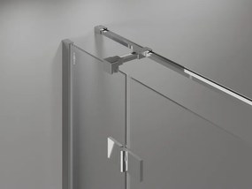 Mexen Mist H T, sprchový kút s výklopnými dverami pravý 90 x 120 cm, číre sklo, chrómová, 8A5T-090-120-01-00-P