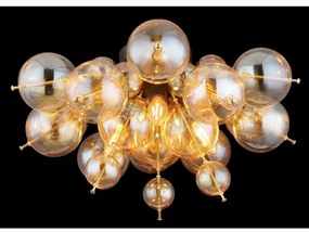 Globo 15633DA - Prisadený luster UDO 3xE14/25W/230V pr. 55 cm zlatá